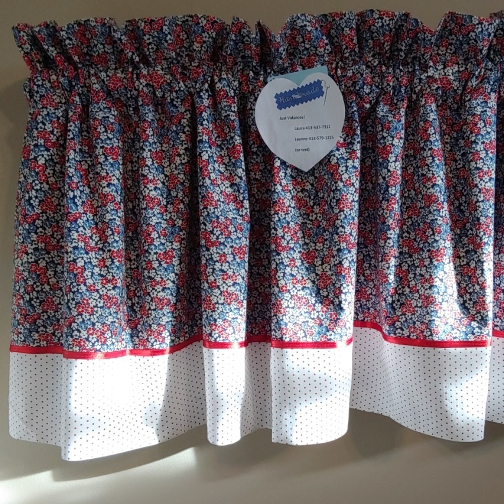 🌸 Floral Valances Handmade